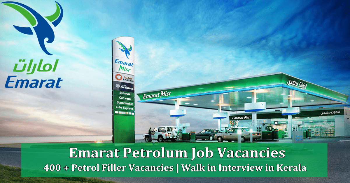 Emarat Petrol Filler Job Vacancies 2021