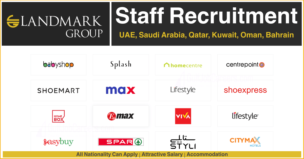 Landmark Group Careers 2022 Latest Jobs in UAE, Saudi, Qatar, Kuwait, Oman, Bahrain